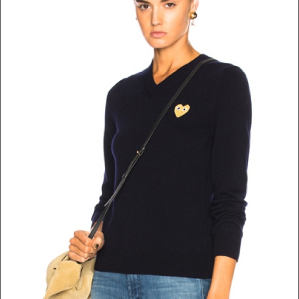 Play comme des garçons v neck sweater